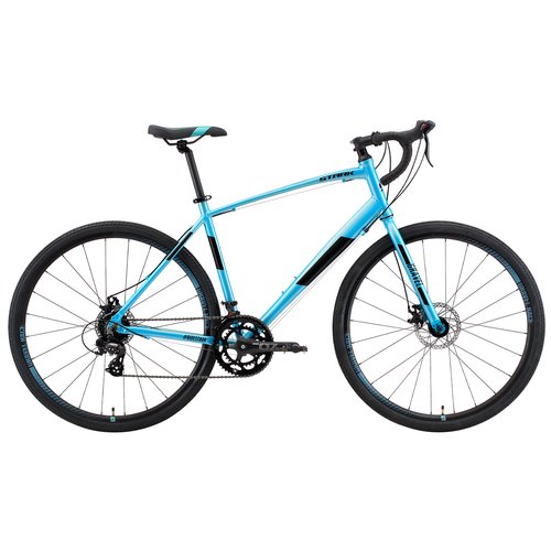 Велосипед Stark Gravel 700.1 D (2022) (Велосипед Stark'22 Gravel 700.1 D голубой/чёрный 18', HQ-0005309)