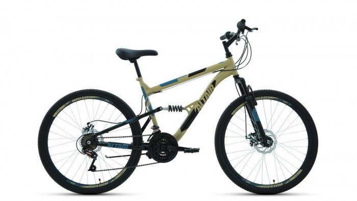 Двухколесные велосипеды Altair MTB FS 26 2.0 disc рост 18' 2021 RBKT1F16E017