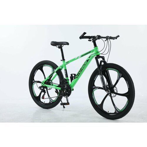 Велосипед Горный MTO Ride 26', 2023, 17', зеленый литый диски