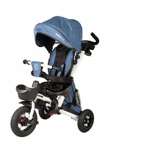 Детский велосипед Maxiscoo Shark, год 2021, цвет Синий