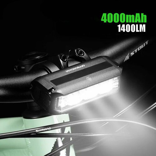 Велосипедный фонарь 6 диодов на 200м, USB зарядка