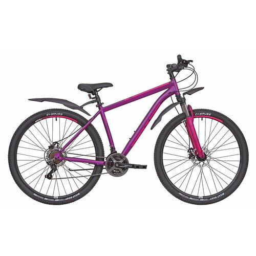 Велосипед горный женский дисковый 29' RUSH HOUR RX 905 21 скорость фиолетовый рама 19' рост 170-185см. MTB/скоростной/для женщин/для девушки/hardtail/спортивный/велоспорт/с амортизацией/найнер/SHIMANO