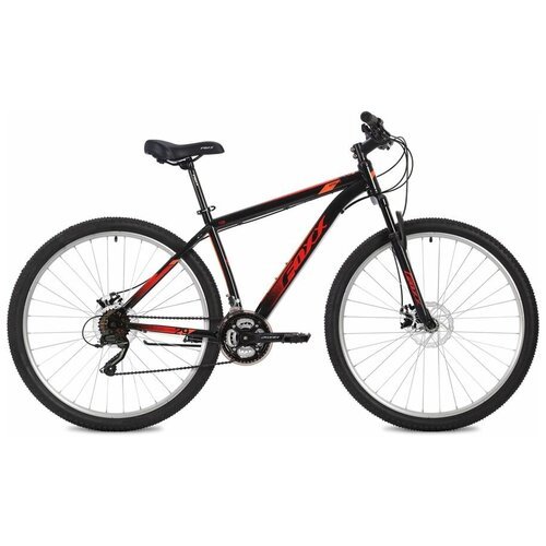 Велосипед FOXX Aztec D (2021), горный (взрослый), рама 20', колеса 27.5', черный, 17.5кг (27SHD. AZTECD.20BK2)