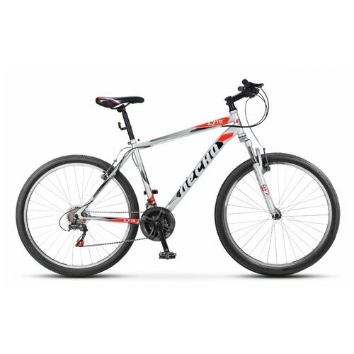 Велосипед STELS Горный Десна-2710 V 27.5' F010 21' Серебристый/красный цвет