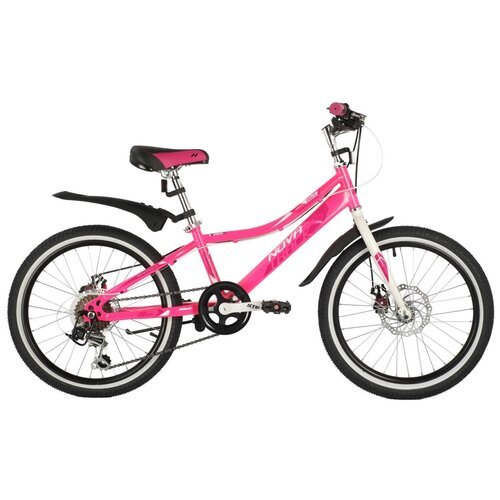 Горный (MTB) велосипед Novatrack Alice 20 Disc (2021) розовый 10' (требует финальной сборки)