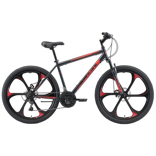 Горный (MTB) велосипед Black One Onix 26 D FW (2021) серый/черный/красный 20' (требует финальной сборки)