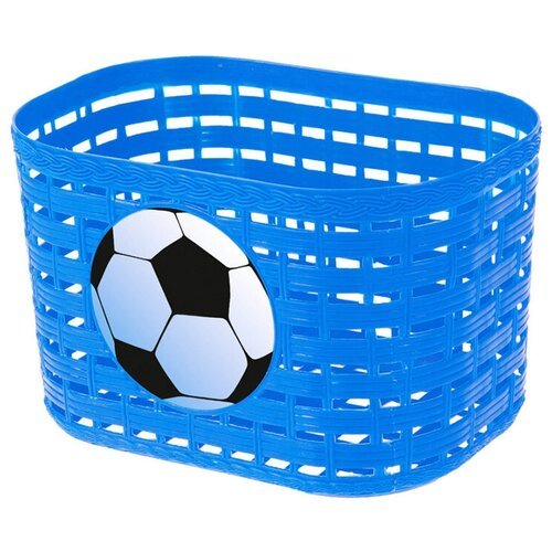 Корзина детская Футбольный мяч синяя 20х14х13 см пластик