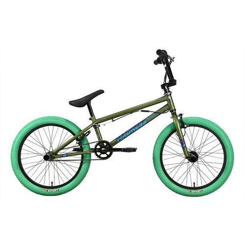 Экстремальный велосипед Stark Madness BMX 2, год 2023, цвет Зеленый-Голубой, ростовка 9