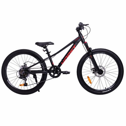 Велосипед подростковый HORST Scarto 24' рама 10,5' 2024 года черно-красный