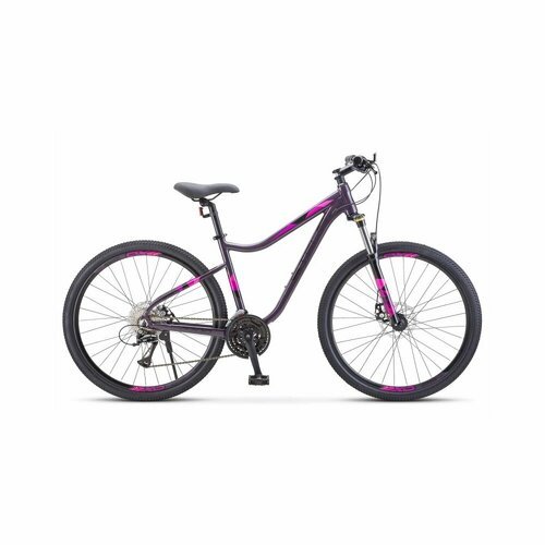 Велосипед Stels Miss 7700 MD 27.5 V010 (2024) 17 темный/пурпурный (требует финальной сборки)