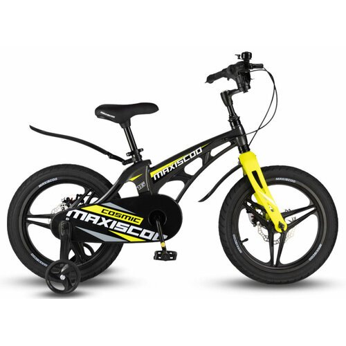 Детский велосипед Maxiscoo Cosmic Deluxe 16' (2024) 16 Серо-желтый (100-120 см)