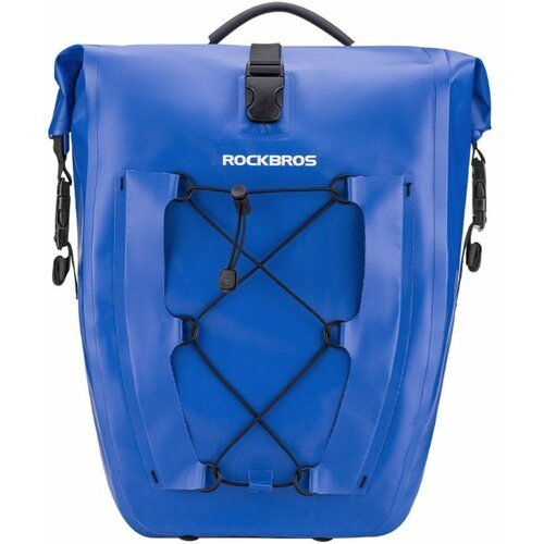 Водонепроницаемая сумка на багажник велосипеда ROCKBROS AS-002-2, 25-32л - синяя
