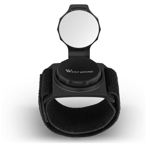 Зеркало заднего вида WEST BIKING на браслете, для велосипедистов, спортсменов, регулировка 360 градусов