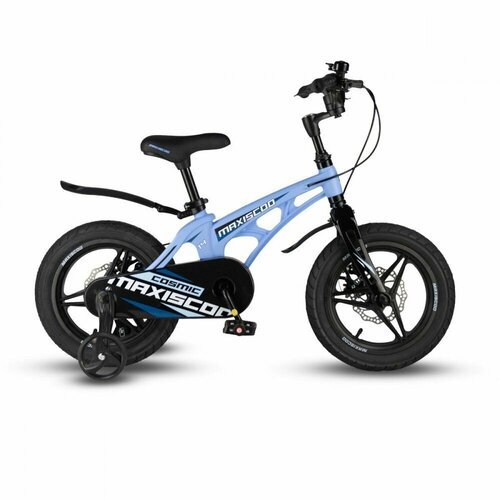 Детский велосипед MAXISCOO Cosmic Deluxe Plus 14', небесно голубой матовый (2024)