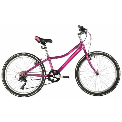 Велосипед FOXX 24' 'Jasmine', фиолетовый, размер рамы 12'