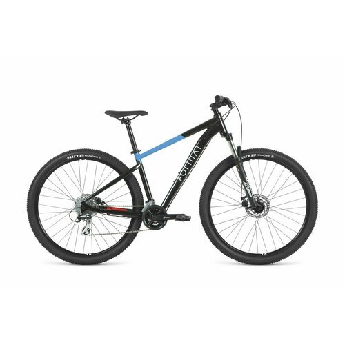 Горный велосипед Format 1414 29, год 2023, цвет Черный-Синий, ростовка 17