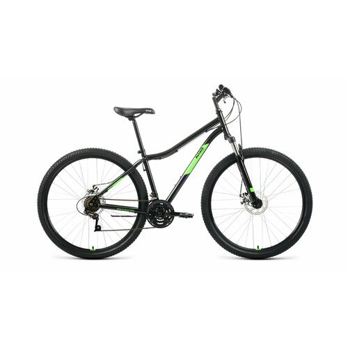 Велосипед Altair MTB HT 29 2.0 D (2022) (Велосипед ALTAIR MTB HT 29 2.0 D (29' 21 ск. рост. 17') 2022, черный/ярко-зеленый, RBK22AL29158)
