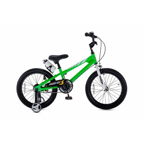 Детский велосипед Royal Baby Freestyle Steel 18, год 2022, цвет Зеленый