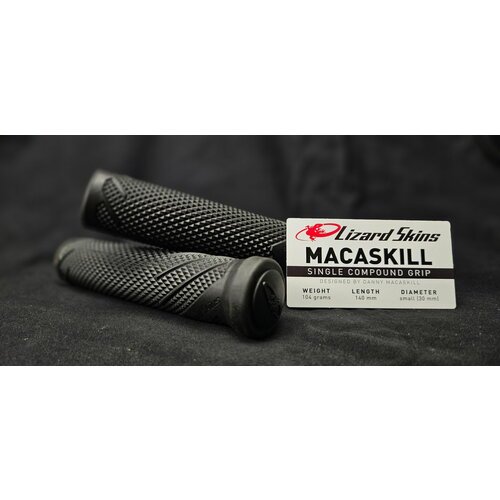 Грипсы (ручки) для руля велосипеда Lizard Skins Danny MacAskill Single, толщина - 30 мм, черные (Jet Black)