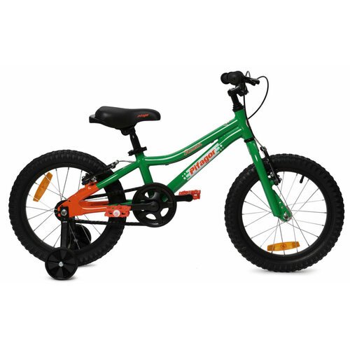 Детский велосипед Pifagor Rowan 16 (2024) 16 Зелено-оранжевый (100-115 см)
