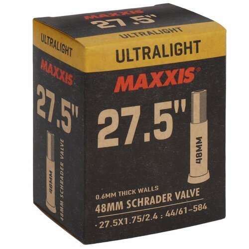 Велокамера Maxxis Ultralight 27.5X1.75/2.4 (44/61-584) 0.6 авто 48мм