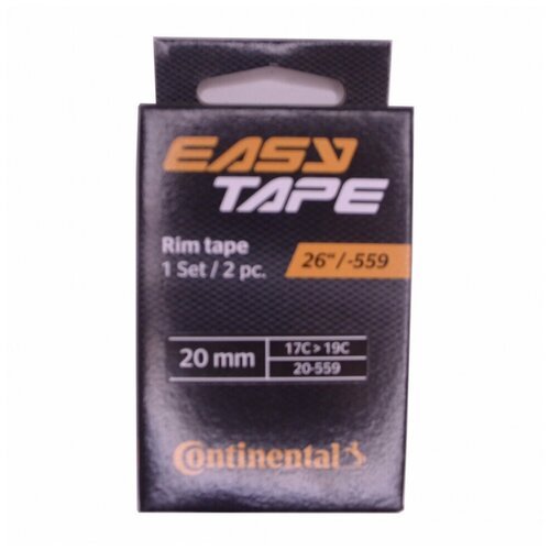 Continental ободная лента easy tape rim strip (до 116 psi), чёрная, 20 - 559, 2шт.