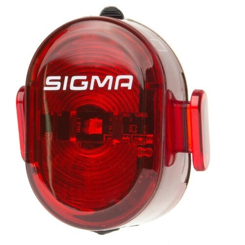 Фонарик велосипедный задний Sigma Sport Nugget II Flash 3 режима, зарядка usb, на трубу аккумулятор