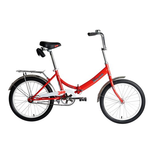 Велосипед KAMA 20 (20' 1 ск. рост. 14' скл.) 2023, красный/белый