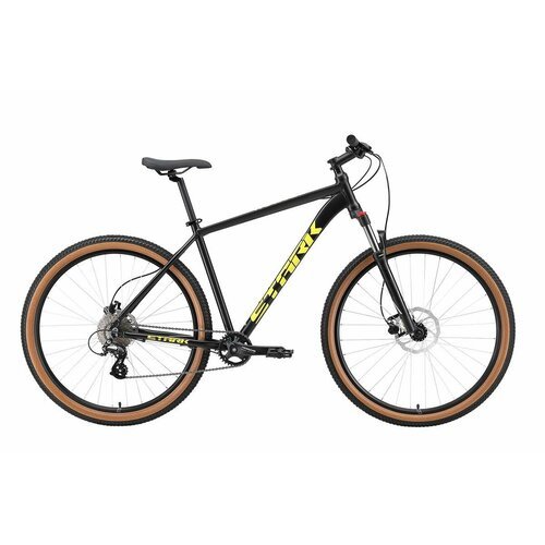 Велосипед Stark Hunter 29.3 HD (2024) 20' черный/кислотно-желтый