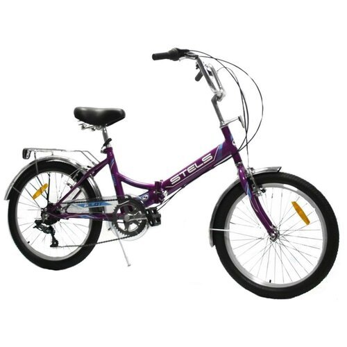 Складной велосипед Stels с колесами 20' Pilot 450 рама 13,5' фиолетовый 6 скоростей