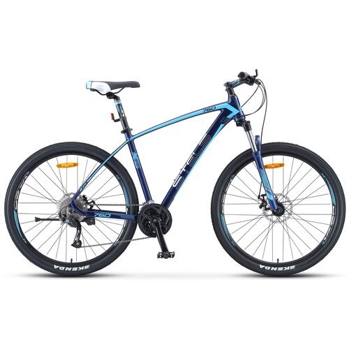 Велосипед STELS Navigator 760 MD 27.5' V010 рама 16' Тёмно-синий (собран и настроен)