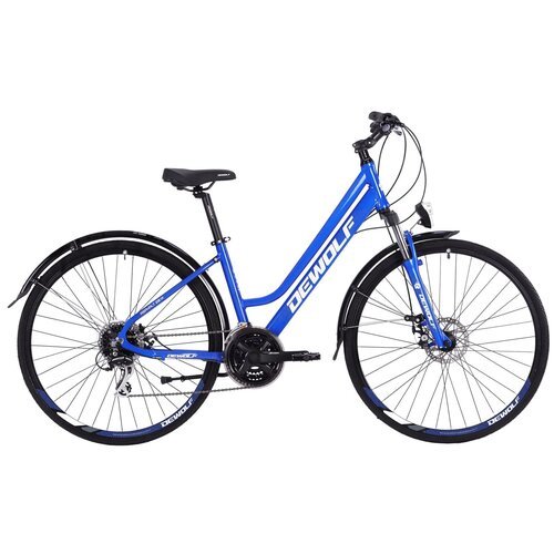 Велосипед Dewolf Asphalt 20 W 2021 (ярко-синий/белый/серый, 14, DWF2170040014)