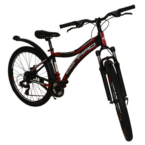 Велосипед 26' CONRAD BLAU MD рама 15* MATT BLACK/RED (матовый черный-красный)