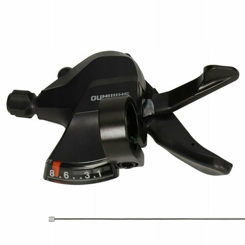 Шифтер Shimano Altus, M315, прав, 8ск, тр. 2050мм нерж.