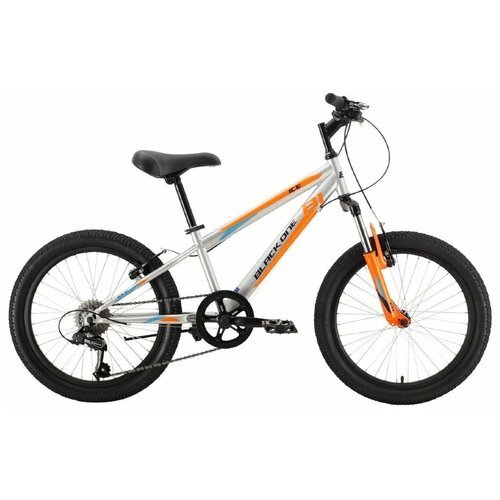 Велосипед BLACK ONE Ice 20 серебристый/оранжевый/голубой 10' HQ-0005360