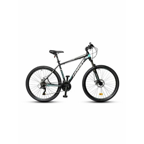 Велосипед взрослый горный 27,5' HORST Spector рама 21' 2023 года черно-бирюзовый серый