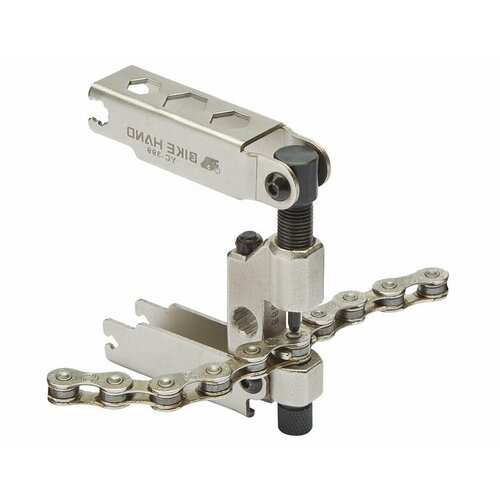 Выжимка цепи Bike Hand YC-399, универсальная, складная, ключ для спиц 3.2-4 мм, шестригранники 8-10, арт. 230098