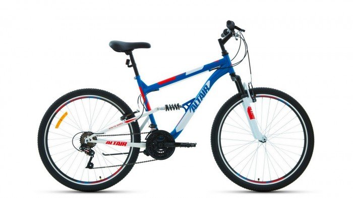 Двухколесные велосипеды Altair MTB FS 26 1.0 рост 16' 2021 RBKT1F16E003