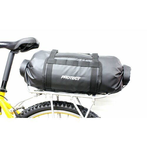 Велосумка PROTECT на багажник до 17 литров серия Bikepacking цвет черный