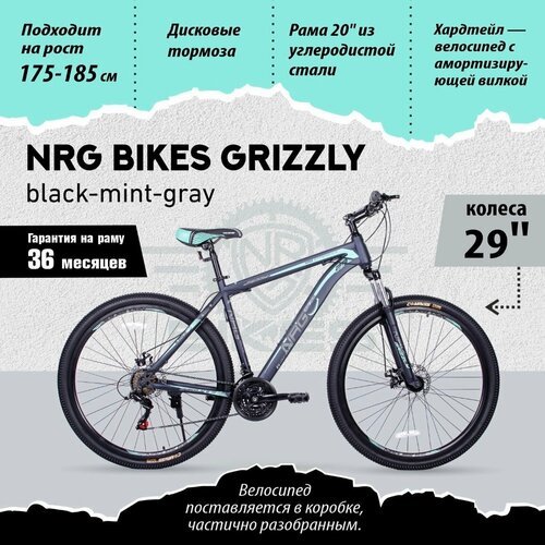 NRG BIKES GRIZZLY 29' /20' black-mint-gray