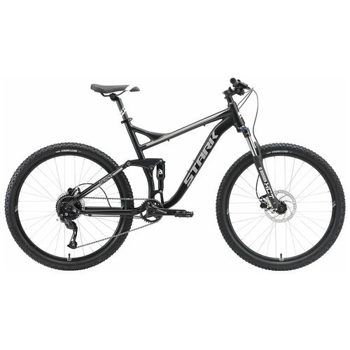 Велосипед Stark Tactic FS 27.5 HD (2022) 18' черный/серебристый