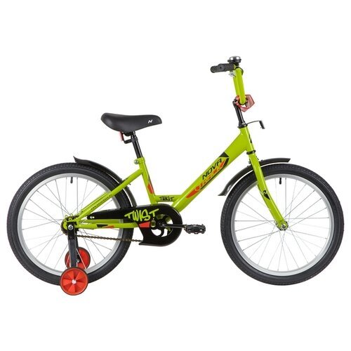 Детский велосипед Novatrack Twist 20 (2020) зеленый 12' (требует финальной сборки)