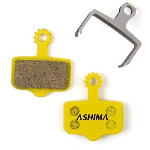 Тормозные колодки Ashima AD0704-CE-S, в комплекте 2 колодки, с пружиной для диск тормозов Avid Elixir (3,5, R, SR), Sram XX