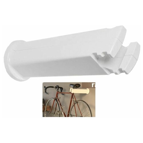 Устройство настенное Peruzzo cool bike rack универсальное для хранения велосипеда, цвет: белый